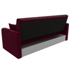Прямой диван «Надежда», механизм книжка, микровельвет, цвет бордовый - Фото 7