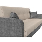 Прямой диван «Надежда», механизм книжка, рогожка, цвет бежевый / серый - Фото 4