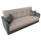 Прямой диван «Надежда», механизм книжка, рогожка, цвет бежевый / серый - Фото 5