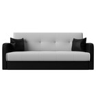 Прямой диван «Надежда», механизм книжка, экокожа, цвет белый / чёрный - Фото 2