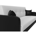 Прямой диван «Надежда», механизм книжка, экокожа, цвет белый / чёрный - Фото 4
