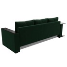 Прямой диван «Атланта Лайт», стол слева, механизм еврокнижка, велюр, цвет зелёный - Фото 5