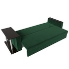 Прямой диван «Атланта Лайт», стол слева, механизм еврокнижка, велюр, цвет зелёный - Фото 4