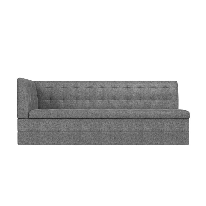 Кухонный диван «Бриз с углом слева», механизм дельфин, рогожка, цвет серый - фото 1908094977