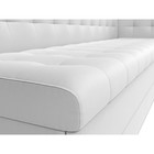 Кухонный диван «Бриз с углом справа», механизм дельфин, экокожа, цвет белый - Фото 4