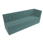 Кухонный диван «Бриз с углом справа», механизм дельфин, велюр, цвет бирюзовый - Фото 5