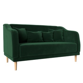 Кухонный диван «Киото», без механизма, велюр, цвет зелёный