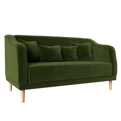 Кухонный диван «Киото», без механизма, микровельвет, цвет зелёный