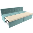 Кухонный диван «Техас», механизм дельфин, велюр, цвет бирюзовый - Фото 6