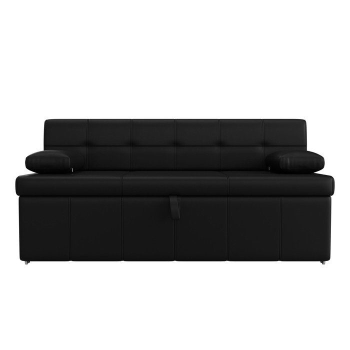 Кухонный диван «Лео», механизм дельфин, экокожа, цвет чёрный - фото 1908095097
