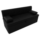 Кухонный диван «Лео», механизм дельфин, экокожа, цвет чёрный - Фото 5
