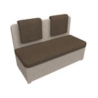 Кухонный диван «Маккон», 2-х местный, без механизма, рогожка, цвет коричневый / бежевый - Фото 6