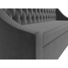 Кухонный диван «Мерлин», механизм дельфин, велюр, цвет серый - Фото 4