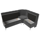 Кухонный диван «Кантри», правый угол, без механизма, велюр, цвет серый - Фото 6