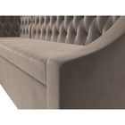 Кухонный диван «Мерлин», левый угол, механизм дельфин, велюр, цвет коричневый - Фото 4