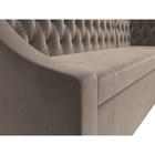 Кухонный диван «Мерлин», правый угол, механизм дельфин, велюр, цвет коричневый - Фото 4