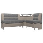 Кухонный диван «Сидней», правый угол, без механизма, рогожка, цвет серый / бежевый - фото 304722026