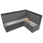 Кухонный диван «Уют», правый угол, без механизма, велюр, цвет серый - Фото 6