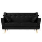Прямой диван «Брайтон 2», без механизма, экокожа, цвет чёрный - Фото 2