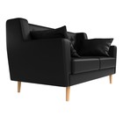 Прямой диван «Брайтон 2», без механизма, экокожа, цвет чёрный - Фото 3
