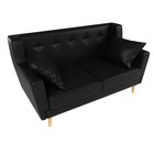 Прямой диван «Брайтон 2», без механизма, экокожа, цвет чёрный - Фото 4