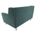 Прямой диван «Брайтон 2 Люкс», без механизма, велюр, цвет бирюзовый - Фото 5