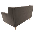 Прямой диван «Брайтон 2 Люкс», без механизма, велюр, цвет коричневый - Фото 5