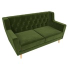 Прямой диван «Брайтон 2 Люкс», без механизма, микровельвет, цвет зелёный - Фото 4