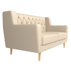 Прямой диван «Брайтон 2 Люкс», без механизма, экокожа, цвет бежевый - Фото 3