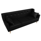 Прямой диван «Брайтон 3», без механизма, экокожа, цвет чёрный - Фото 4