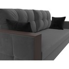 Прямой диван «Валенсия Лайт», механизм еврокнижка, велюр, цвет серый - Фото 4