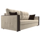 Прямой диван «Валенсия Лайт», механизм еврокнижка, микровельвет, цвет бежевый - Фото 3
