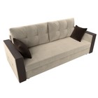 Прямой диван «Валенсия Лайт», механизм еврокнижка, микровельвет, цвет бежевый - Фото 5
