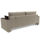 Прямой диван «Валенсия Лайт», механизм еврокнижка, микровельвет, цвет бежевый - Фото 6