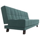 Прямой диван «Винсент», механизм книжка, велюр, цвет бирюзовый - Фото 6