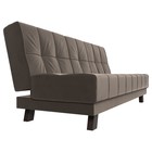 Прямой диван «Винсент», механизм книжка, велюр, цвет коричневый - Фото 3
