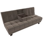 Прямой диван «Винсент», механизм книжка, велюр, цвет коричневый - Фото 6
