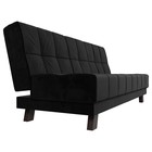 Прямой диван «Винсент», механизм книжка, велюр, цвет чёрный - Фото 6