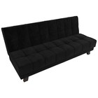 Прямой диван «Винсент», механизм книжка, велюр, цвет чёрный - Фото 7