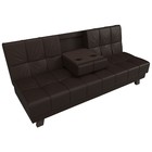 Прямой диван «Винсент», механизм книжка, экокожа, цвет коричневый - Фото 6