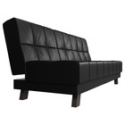 Прямой диван «Винсент», механизм книжка, экокожа, цвет чёрный - Фото 6