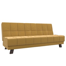 Прямой диван «Винсент», механизм книжка, микровельвет, цвет жёлтый