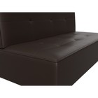 Прямой диван «Зиммер», механизм книжка, экокожа, цвет коричневый - Фото 4