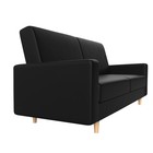 Прямой диван «Бонн», механизм книжка, экокожа, цвет чёрный - Фото 3