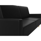 Прямой диван «Бонн», механизм книжка, экокожа, цвет чёрный - Фото 4