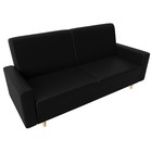 Прямой диван «Бонн», механизм книжка, экокожа, цвет чёрный - Фото 5