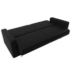 Прямой диван «Бонн», механизм книжка, экокожа, цвет чёрный - Фото 7