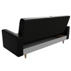 Прямой диван «Бонн», механизм книжка, экокожа, цвет чёрный - Фото 8