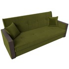 Прямой диван «Валенсия», механизм книжка, микровельвет, цвет зелёный - Фото 5