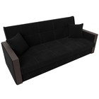 Прямой диван «Валенсия», механизм книжка, микровельвет, цвет чёрный - Фото 6